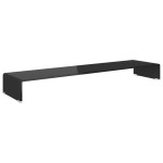 vidaXL Stand TV/Suport monitor sticlă, 120x30x13 cm, negru vidaXL Stand TV/Suport monitor sticlă, 120x30x13 cm, negru