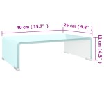 vidaXL Stativ TV/Suport monitor, sticlă, verde, 40 x 25 x 11 cm vidaXL Stativ TV/Suport monitor, sticlă, verde, 40 x 25 x 11 cm
