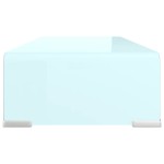 vidaXL Stativ TV/Suport monitor, sticlă, verde, 60 x 25 x 11 cm