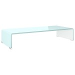 vidaXL Stativ TV/Suport monitor, sticlă, verde, 70 x 30 x 13 cm