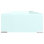 vidaXL Stativ TV/Suport monitor, sticlă, verde, 70 x 30 x 13 cm