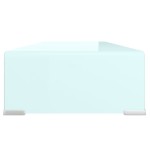 vidaXL Stativ TV/Suport monitor, sticlă, verde, 80 x 30 x 13 cm