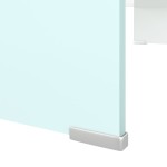 vidaXL Stativ TV/Suport monitor, sticlă, verde, 80 x 30 x 13 cm