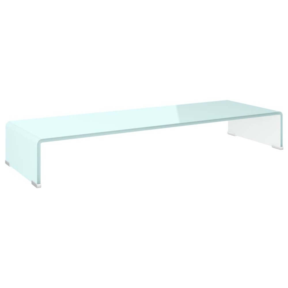 vidaXL Stativ TV/Suport monitor, sticlă, verde, 90 x 30 x 13 cm