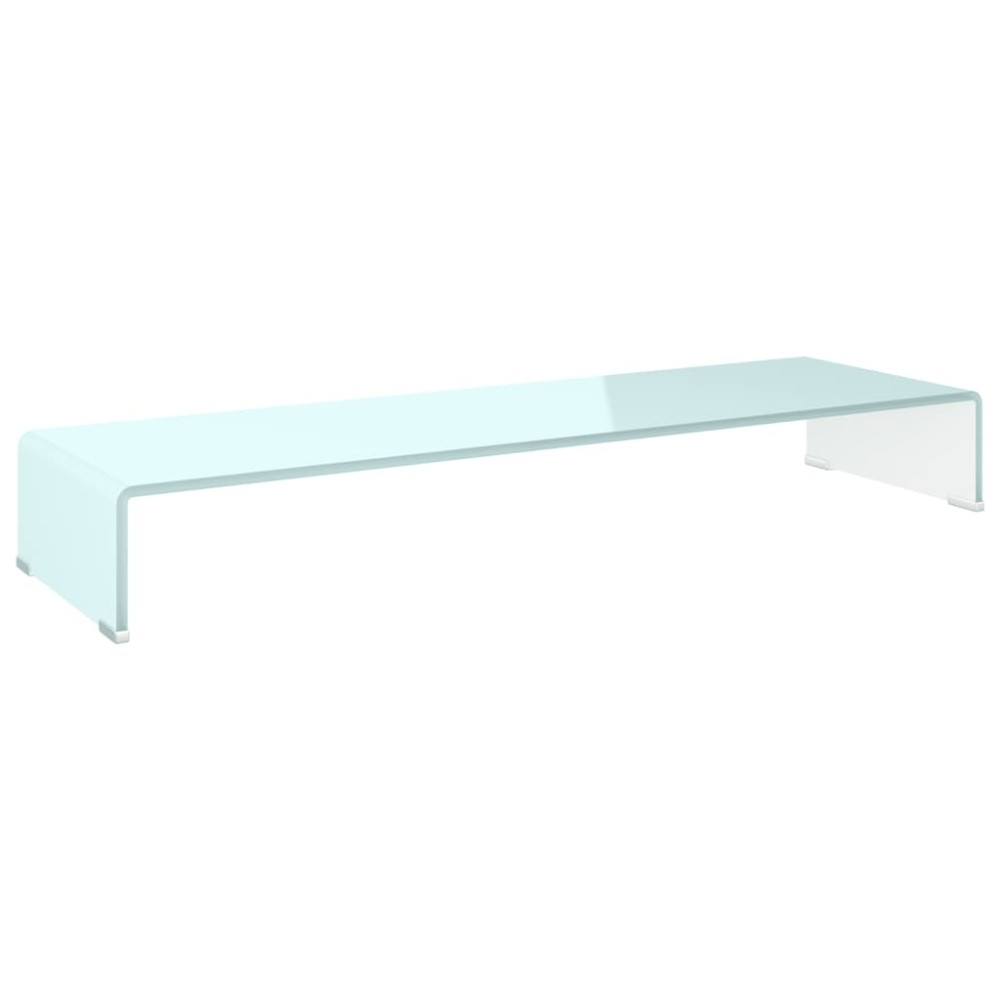 vidaXL Stativ TV/Suport monitor, sticlă, verde, 100 x 30 x 13 cm
