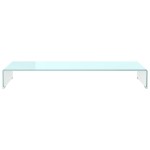 vidaXL Stativ TV/Suport monitor, sticlă, verde, 100 x 30 x 13 cm