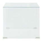 vidaXL Măsuță cafea, sticlă securizată 49,5 x 50 x 45 cm, transparentă vidaXL Măsuță cafea, sticlă securizată 49,5 x 50 x 45 cm, transparentă