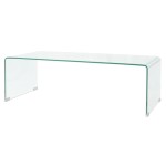 vidaXL Măsuță cafea sticlă securizată 98 x 45 x 30 cm, transparentă vidaXL Măsuță cafea sticlă securizată 98 x 45 x 30 cm, transparentă