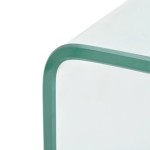 vidaXL Măsuță cafea sticlă securizată 98 x 45 x 30 cm, transparentă vidaXL Măsuță cafea sticlă securizată 98 x 45 x 30 cm, transparentă