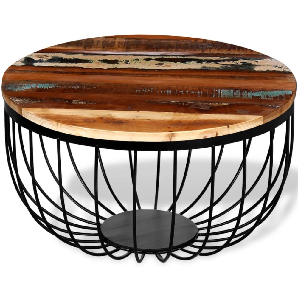 vidaXL Măsuță de cafea, lemn masiv reciclat