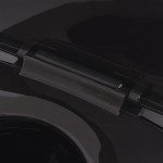 vidaXL Vas toaletă cu montare pe perete, ceramică, negru