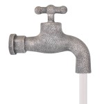 vidaXL Decor cu apă curgătoare, robinet și găleți, polirășină vidaXL Decor cu apă curgătoare, robinet și găleți, polirășină