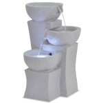 vidaXL Fântână de interior, polirășină, iluminare LED vidaXL Fântână de interior, polirășină, iluminare LED