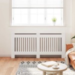 vidaXL Mască pentru calorifer, MDF, 172 cm, alb vidaXL Mască pentru calorifer, MDF, 172 cm, alb