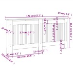 vidaXL Mască pentru calorifer, MDF, 172 cm, alb vidaXL Mască pentru calorifer, MDF, 172 cm, alb