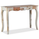 vidaXL Masă consolă cu 3 sertare, 110x40x76 cm, lemn masiv palisandru vidaXL Masă consolă cu 3 sertare, 110x40x76 cm, lemn masiv palisandru