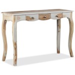 vidaXL Masă consolă cu 3 sertare, 110x40x76 cm, lemn masiv palisandru vidaXL Masă consolă cu 3 sertare, 110x40x76 cm, lemn masiv palisandru