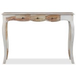 vidaXL Masă consolă cu 3 sertare, 110x40x76 cm, lemn masiv palisandru vidaXL Masă consolă cu 3 sertare, 110x40x76 cm, lemn masiv palisandru