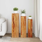 vidaXL Suport plante 3 piese Lemn masiv de palisandru Maro vidaXL Suport plante 3 piese Lemn masiv de palisandru Maro