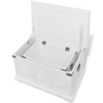 vidaXL Cufăr de depozitare, alb, 2 piese vidaXL Cufăr de depozitare, alb, 2 piese