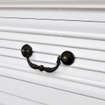 vidaXL Birou dublu cu piedestal, 140 x 48 x 80 cm, alb
