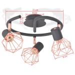 vidaXL Lustră cu 3 becuri LED cu filament, 12 W vidaXL Lustră cu 3 becuri LED cu filament, 12 W