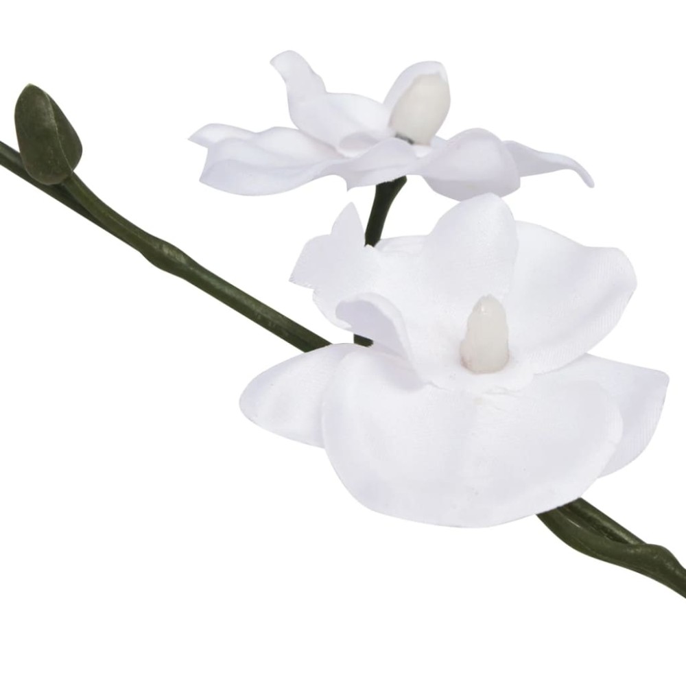 vidaXL Plantă artificială orhidee cu ghiveci, 30 cm, alb