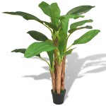 vidaXL Bananier artificial cu ghiveci, 175 cm, verde vidaXL Bananier artificial cu ghiveci, 175 cm, verde