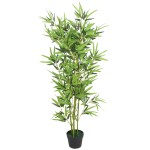 vidaXL Bambus artificial cu ghiveci 120 cm, verde vidaXL Bambus artificial cu ghiveci 120 cm, verde