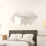 vidaXL Plăci pentru oglindă, sticlă, pătrat, 24 buc. vidaXL Plăci pentru oglindă, sticlă, pătrat, 24 buc.