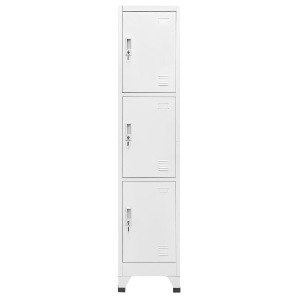 vidaXL Dulap vestiar cu 3 compartimente, 38x45x180 cm