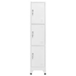 vidaXL Dulap vestiar cu 3 compartimente, 38x45x180 cm