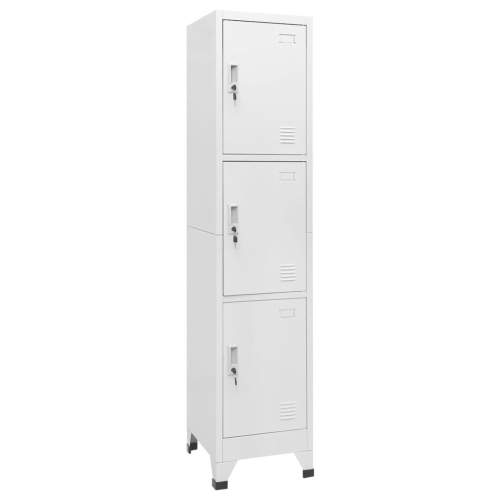 vidaXL Dulap vestiar cu 3 compartimente, 38x45x180 cm