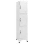 vidaXL Dulap vestiar cu 3 compartimente, 38x45x180 cm