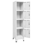 vidaXL Dulap vestiar cu 4 compartimente 38x45x180 cm