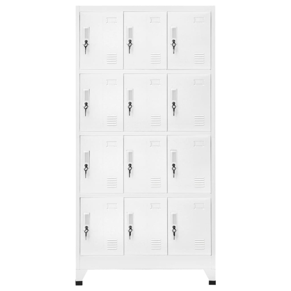 vidaXL Dulap vestiar cu 12 compartimente, 90x45x180 cm