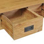 vidaXL Masă consolă din lemn masiv de tec, 90 x 30 x 80 cm vidaXL Masă consolă din lemn masiv de tec, 90 x 30 x 80 cm