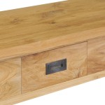 vidaXL Masă consolă din lemn masiv de tec, 90 x 30 x 80 cm vidaXL Masă consolă din lemn masiv de tec, 90 x 30 x 80 cm
