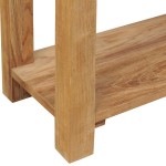 vidaXL Masă consolă din lemn masiv de tec, 120 x 30 x 80 cm vidaXL Masă consolă din lemn masiv de tec, 120 x 30 x 80 cm