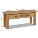 vidaXL Bancă pentru hol, lemn masiv tec, 90x30x40 cm