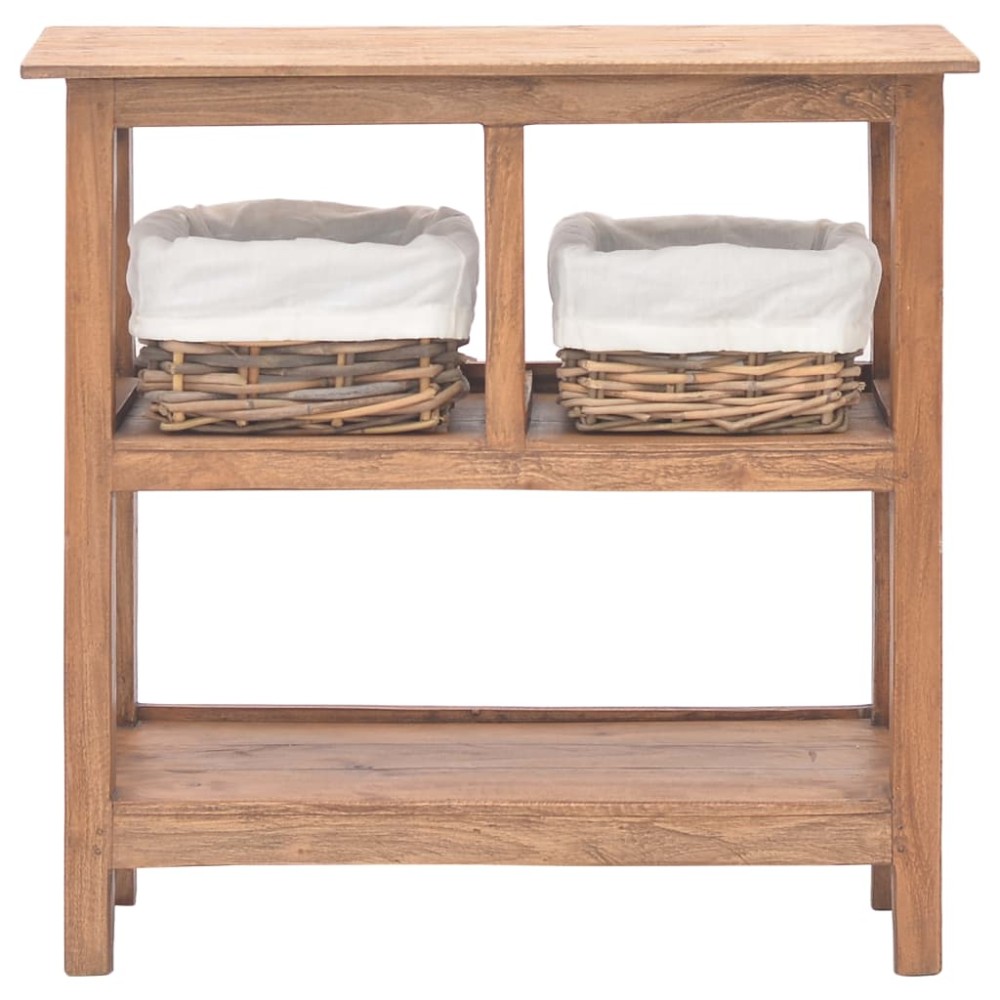 vidaXL Masă consolă, 69x28x70 cm, lemn masiv de mahon