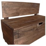 vidaXL Bancă, 86x40x60 cm, lemn masiv de mahon