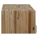vidaXL Măsuță de cafea, lemn de tec natural, 50 x 50 x 35 cm vidaXL Măsuță de cafea, lemn de tec natural, 50 x 50 x 35 cm