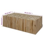 vidaXL Măsuță de cafea, 90x50x30 cm, tec natural vidaXL Măsuță de cafea, 90x50x30 cm, tec natural