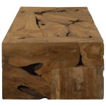 vidaXL Măsuță de cafea, 90 x 50 x 30 cm, lemn de tec natural, maro vidaXL Măsuță de cafea, 90 x 50 x 30 cm, lemn de tec natural, maro