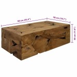 vidaXL Măsuță de cafea, 90 x 50 x 30 cm, lemn de tec natural, maro vidaXL Măsuță de cafea, 90 x 50 x 30 cm, lemn de tec natural, maro