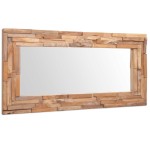 vidaXL Oglindă decorativă din lemn de tec, 120 x 60 cm, dreptunghiular vidaXL Oglindă decorativă din lemn de tec, 120 x 60 cm, dreptunghiular