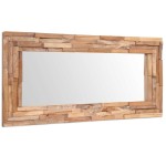vidaXL Oglindă decorativă din lemn de tec, 120 x 60 cm, dreptunghiular vidaXL Oglindă decorativă din lemn de tec, 120 x 60 cm, dreptunghiular