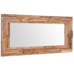 vidaXL Oglindă decorativă din lemn de tec, 120 x 60 cm, dreptunghiular vidaXL Oglindă decorativă din lemn de tec, 120 x 60 cm, dreptunghiular