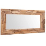 vidaXL Oglindă decorativă din lemn de tec, 120 x 60 cm, dreptunghiular vidaXL Oglindă decorativă din lemn de tec, 120 x 60 cm, dreptunghiular